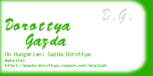 dorottya gazda business card